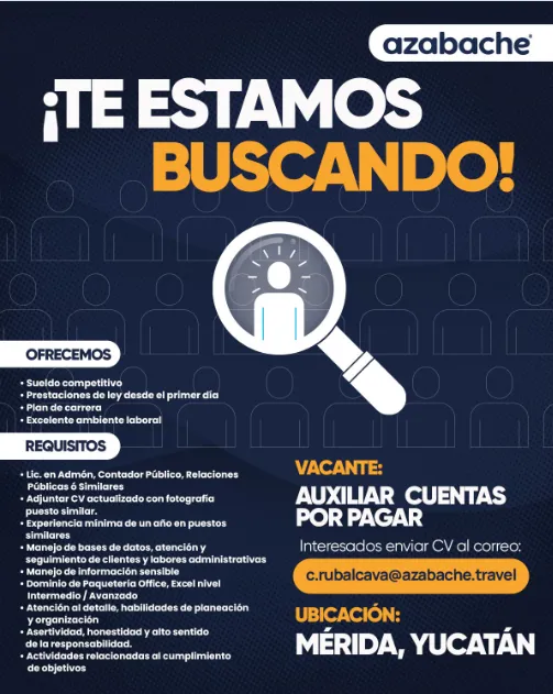 AUXILIAR CUENTAS POR PAGAR